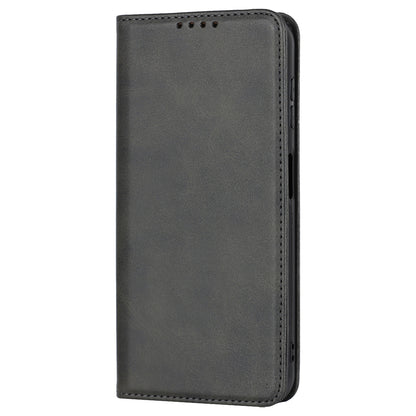 For Samsung Galaxy A14 5G PU Leather Phone Case Calf Texture Stand Wallet Flip Folio Cover