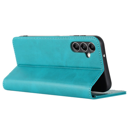 For Samsung Galaxy A14 5G PU Leather Phone Case Calf Texture Stand Wallet Flip Folio Cover
