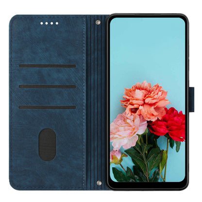 For Xiaomi Redmi Note 12 Pro+ 5G / Note 12 Explorer 5G Skin-touch Phone Case Lines Imprinted Leather Wallet Stand Phone Cover