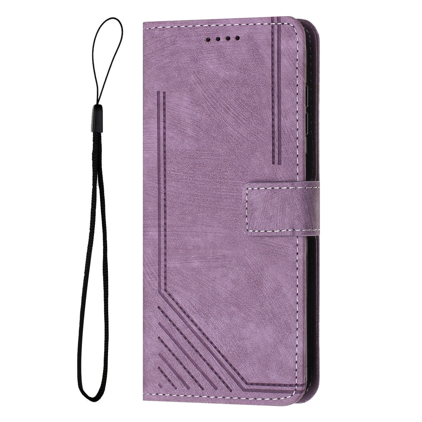 For Xiaomi Redmi Note 12 Pro+ 5G / Note 12 Explorer 5G Skin-touch Phone Case Lines Imprinted Leather Wallet Stand Phone Cover