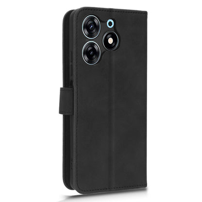 For Tecno Spark 10 Pro Skin-touch Leather Folio Case Wallet Stand Magnetic Protective Phone Cover