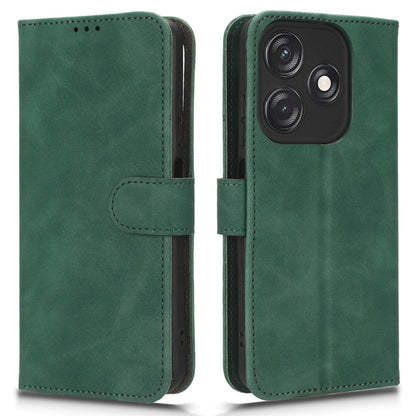 For Tecno Spark 10C 4G PU Leather Flip Cover Stand Skin-touch Wallet Phone Case