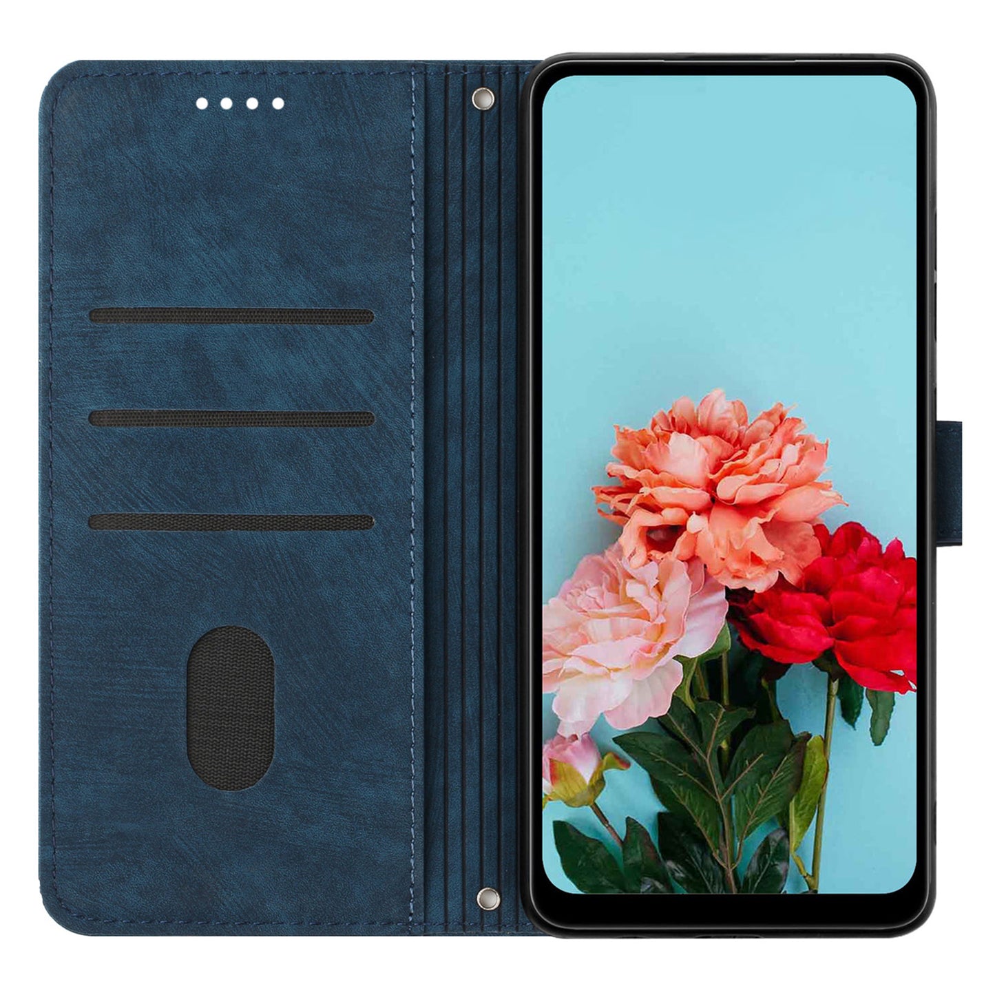 Leather Phone Case For Xiaomi Poco X5 Pro 5G / Redmi Note 12 Pro Speed 5G / Note 12 Pro 5G , Lines Imprinted Wallet Stand Cover