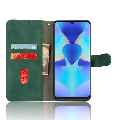 For Tecno Spark 10 4G Leather Wallet Phone Case Flip Stand Skin-touch Shockproof Cover