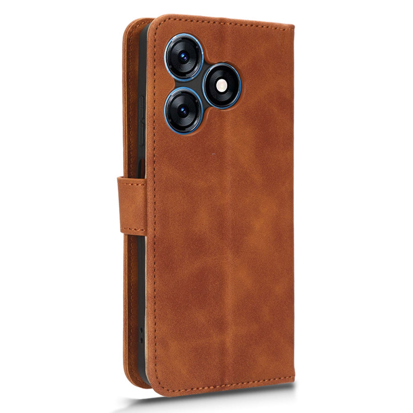 For Tecno Spark 10 4G Leather Wallet Phone Case Flip Stand Skin-touch Shockproof Cover