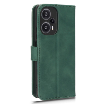 For Xiaomi Redmi Note 12 Turbo / Poco F5 5G PU Leather Flip Phone Case with Wallet Skin-touch Stand Cover