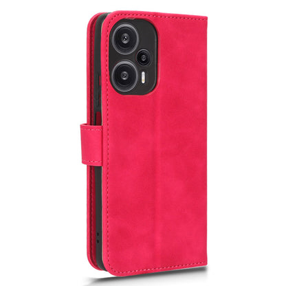 For Xiaomi Redmi Note 12 Turbo / Poco F5 5G PU Leather Flip Phone Case with Wallet Skin-touch Stand Cover