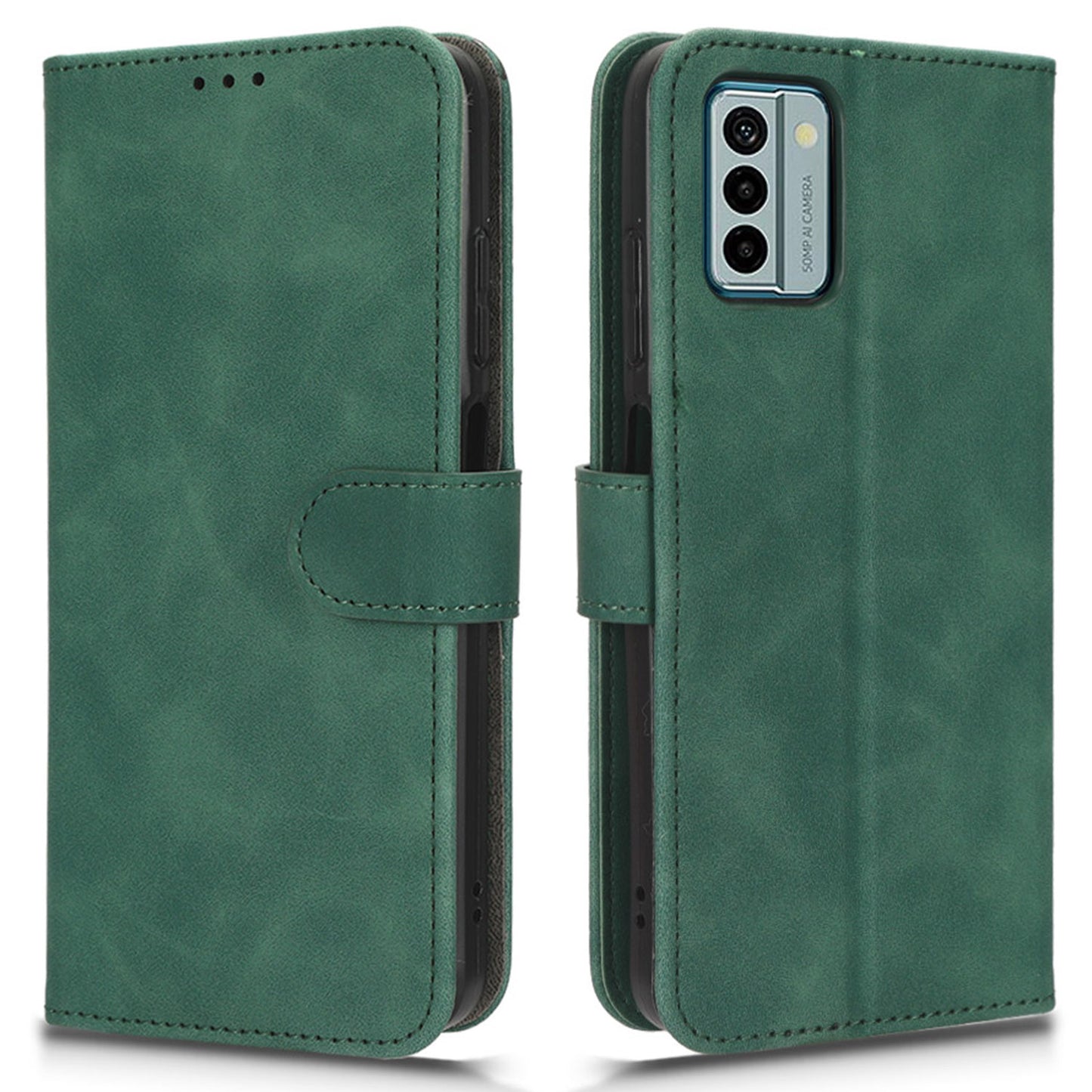 Wallet Case for Nokia G22 Skin-touch PU Leather Stand Magnetic Phone Cover