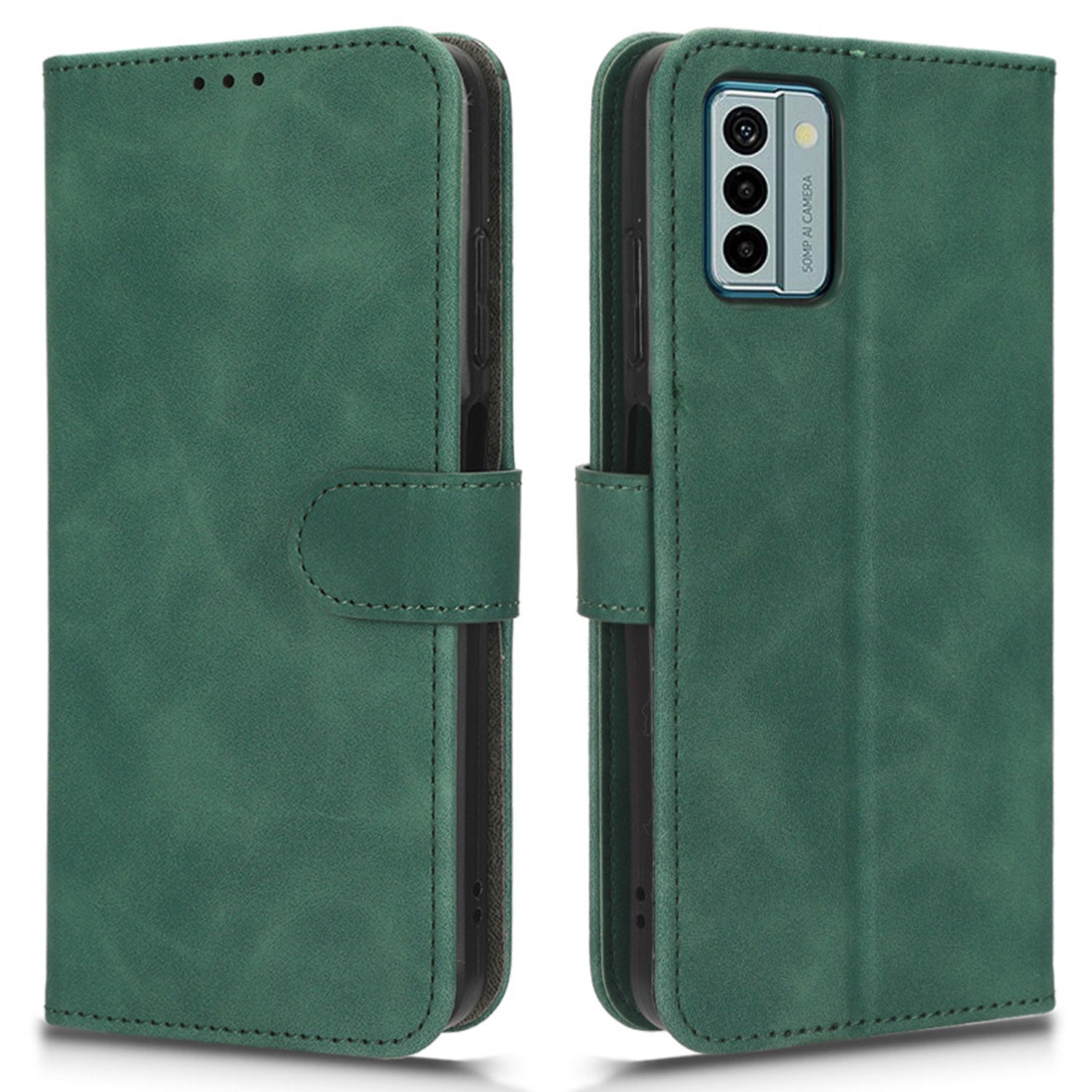 Wallet Case for Nokia G22 Skin-touch PU Leather Stand Magnetic Phone Cover