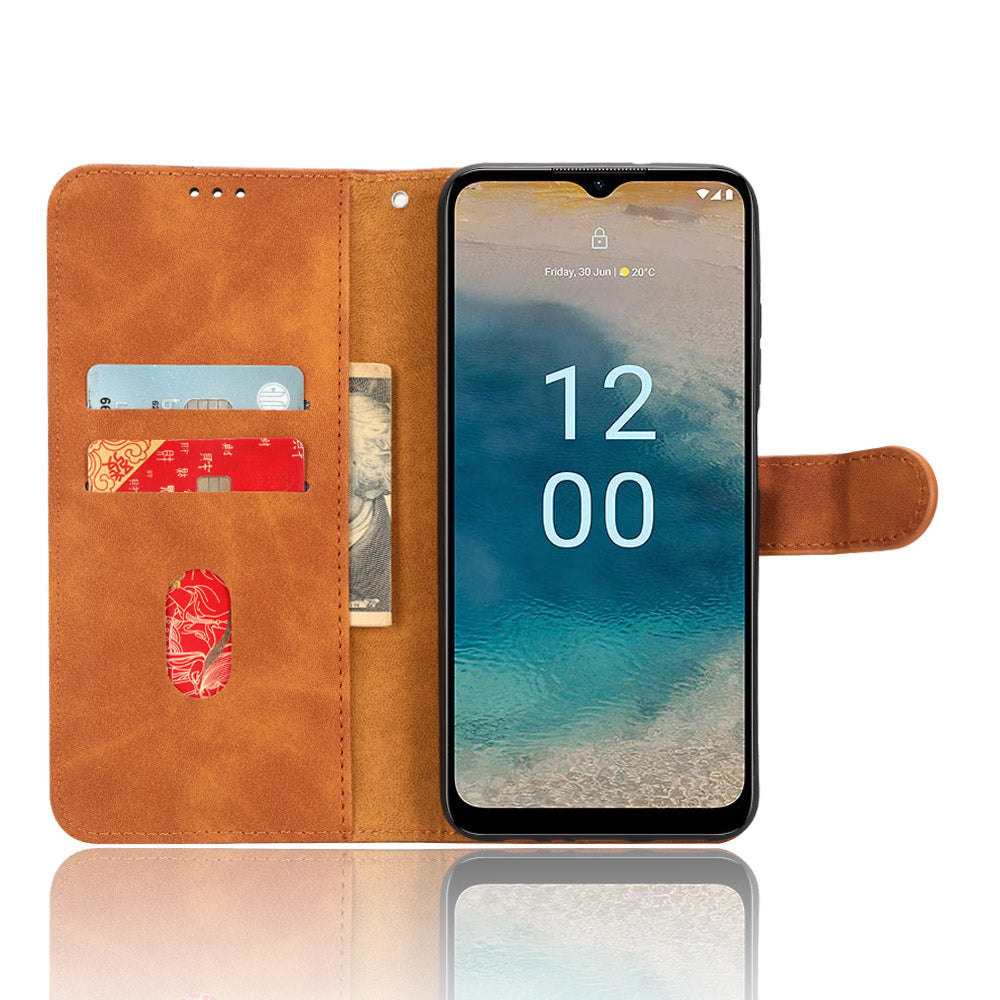 Wallet Case for Nokia G22 Skin-touch PU Leather Stand Magnetic Phone Cover