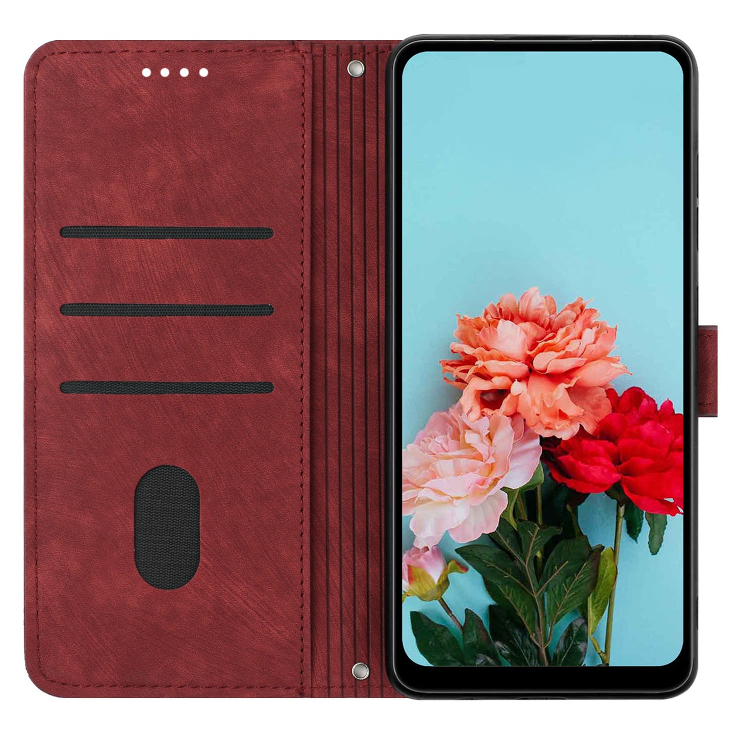 For Infinix Note 12 5G / Note 12 Pro 5G PU Leather Phone Case Lines Imprinted Stand Flip Wallet Cover