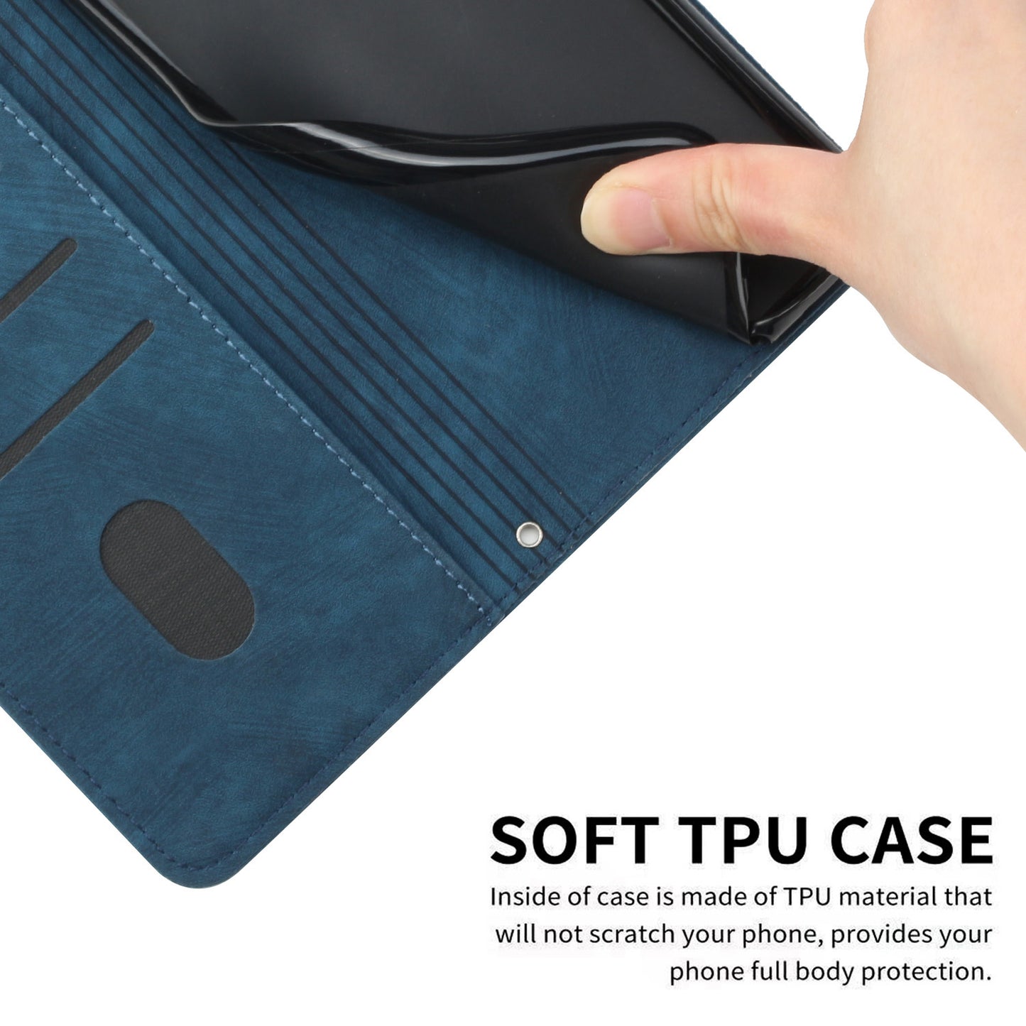 For Infinix Note 12 5G / Note 12 Pro 5G PU Leather Skin-touch Phone Case Lines Imprinted Wallet Cover Stand