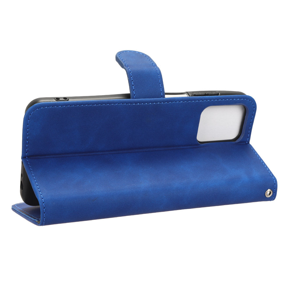 For Motorola Moto G Power 5G PU Leather Flip Phone Case Skin-touch Folio Wallet Cover Stand