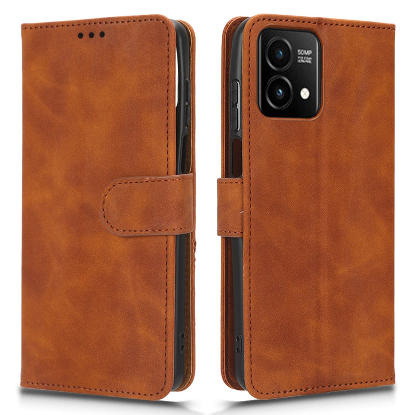 For Motorola Moto G Stylus 5G (2023) PU Leather Stand Protective Case Skin-touch Wallet Flip Phone Cover