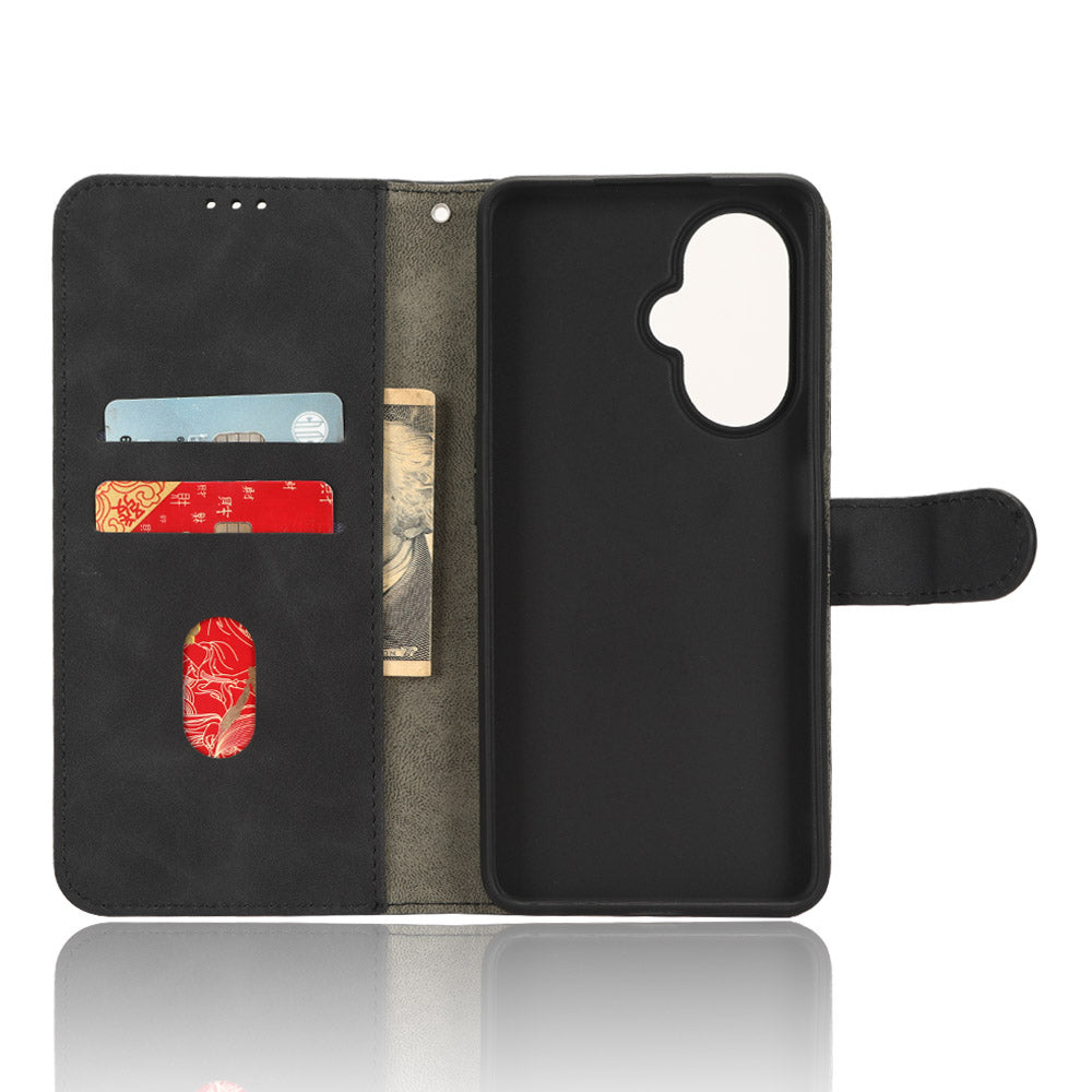 Phone Wallet Case for OnePlus Nord CE 3 Lite 5G / Nord N30 5G , PU Leather Skin-touch Protective Stand Phone Cover