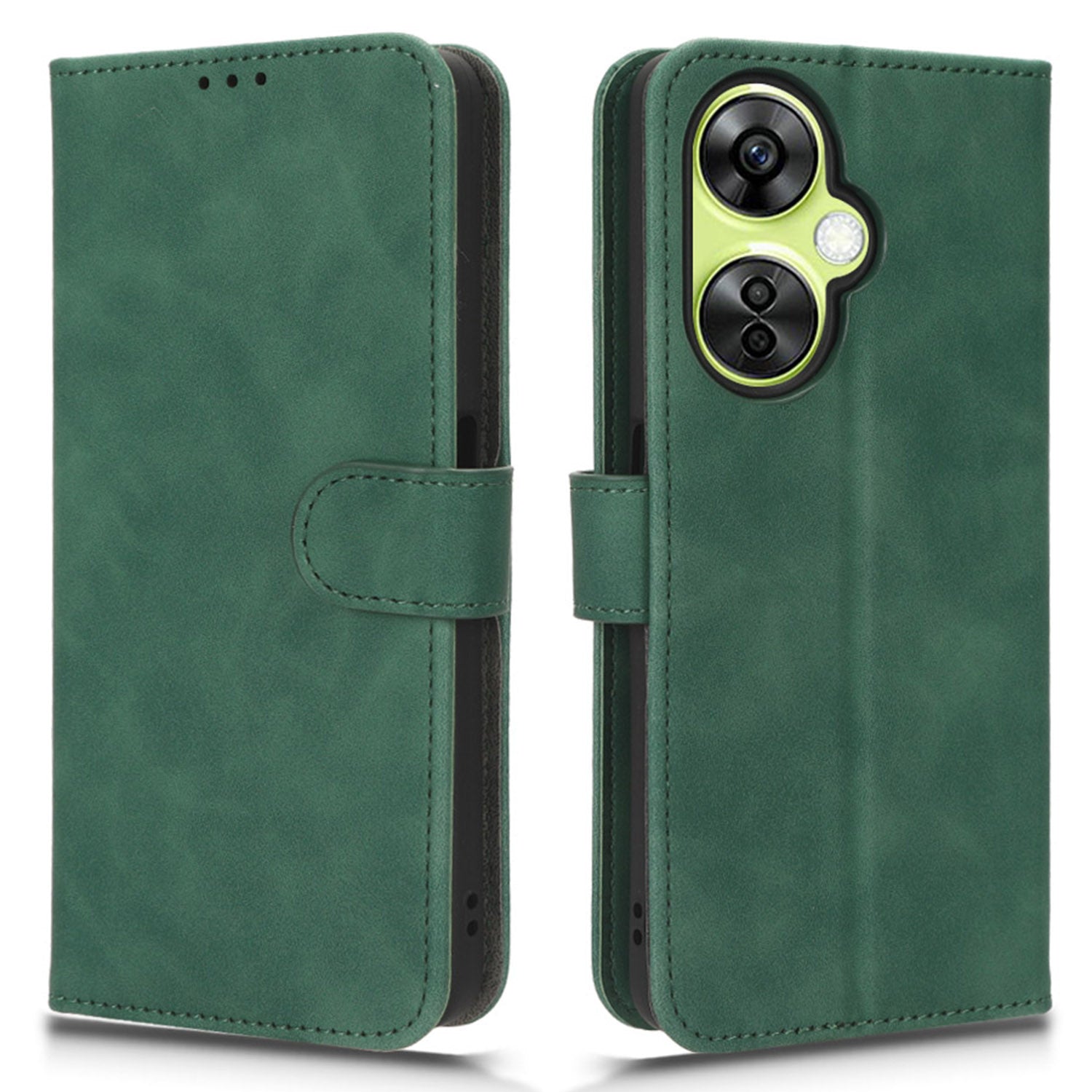 Phone Wallet Case for OnePlus Nord CE 3 Lite 5G / Nord N30 5G , PU Leather Skin-touch Protective Stand Phone Cover