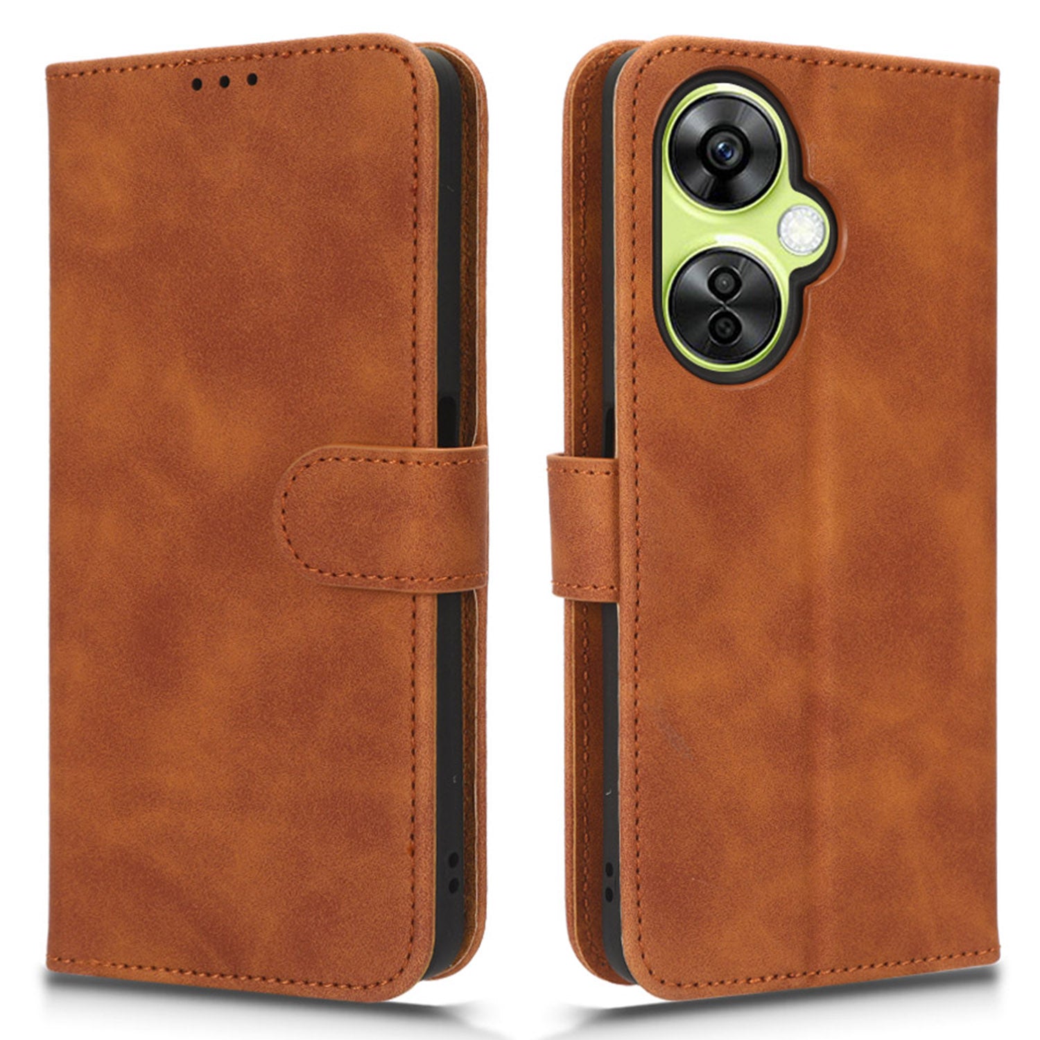 Phone Wallet Case for OnePlus Nord CE 3 Lite 5G / Nord N30 5G , PU Leather Skin-touch Protective Stand Phone Cover