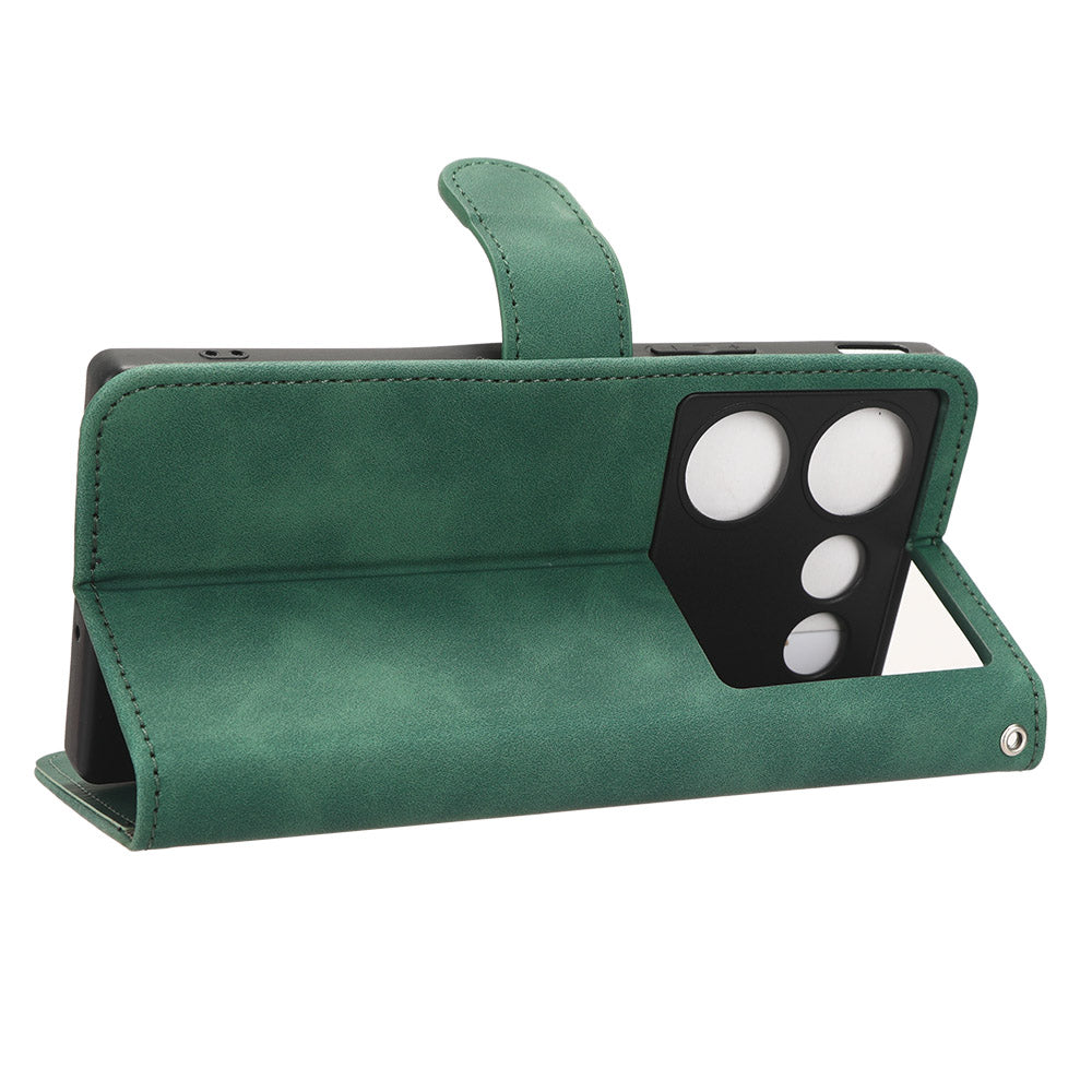 For ZTE nubia Z50 Ultra Wallet PU Leather Case Skin-touch Protective Phone Cover with Stand