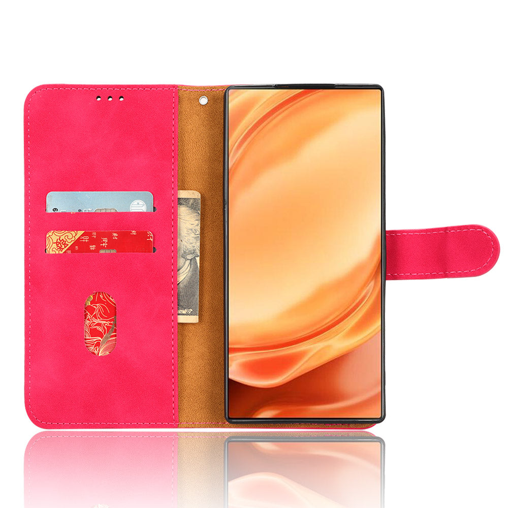 For ZTE nubia Z50 Ultra Wallet PU Leather Case Skin-touch Protective Phone Cover with Stand