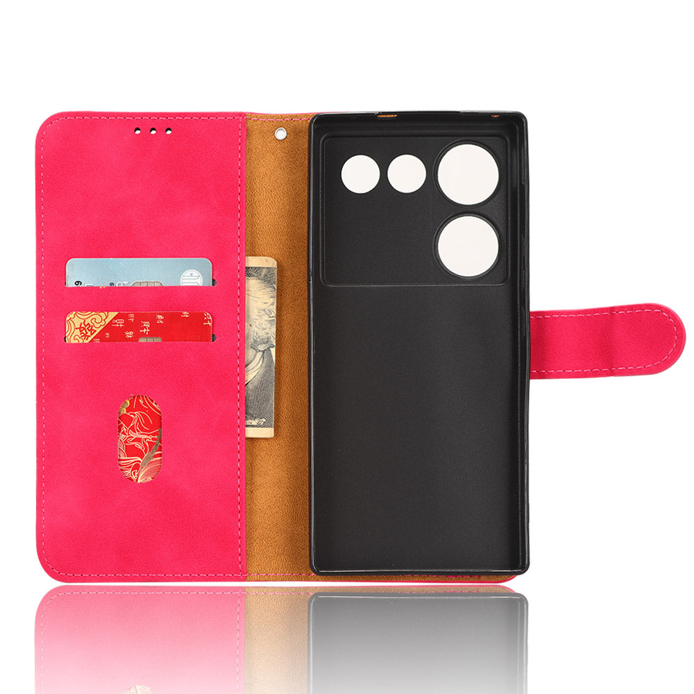 For ZTE nubia Z50 Ultra Wallet PU Leather Case Skin-touch Protective Phone Cover with Stand