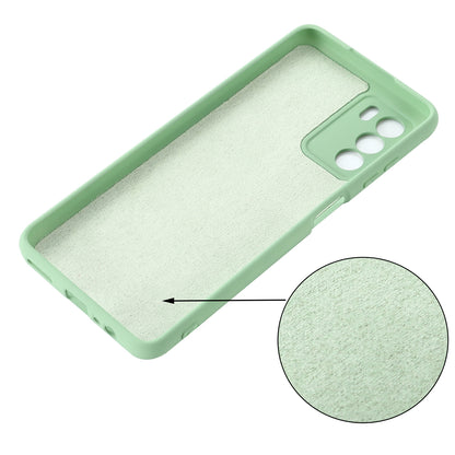Liquid Silicone Case for ZTE Blade V40 Vita , Soft Lining Anti-Scratch Phone Cover with Strap