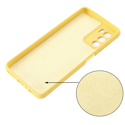 Liquid Silicone Case for ZTE Blade V40 Vita , Soft Lining Anti-Scratch Phone Cover with Strap