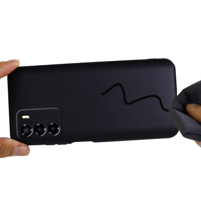 Liquid Silicone Case for ZTE Blade V40 Vita , Soft Lining Anti-Scratch Phone Cover with Strap