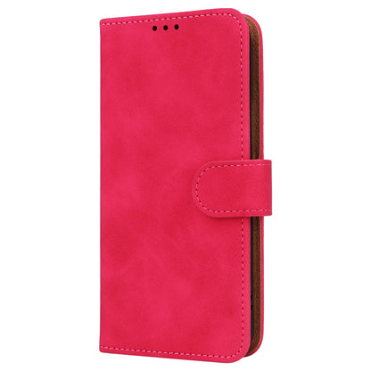 For Google Pixel 8 Leather Flip Wallet Phone Case Skin-touch Shockproof Stand Cover with Strap