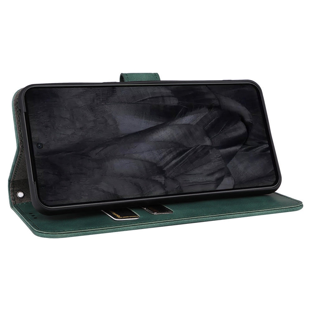 For Google Pixel 8 Pro PU Leather Phone Case Skin-touch Flip Wallet Stand Cover