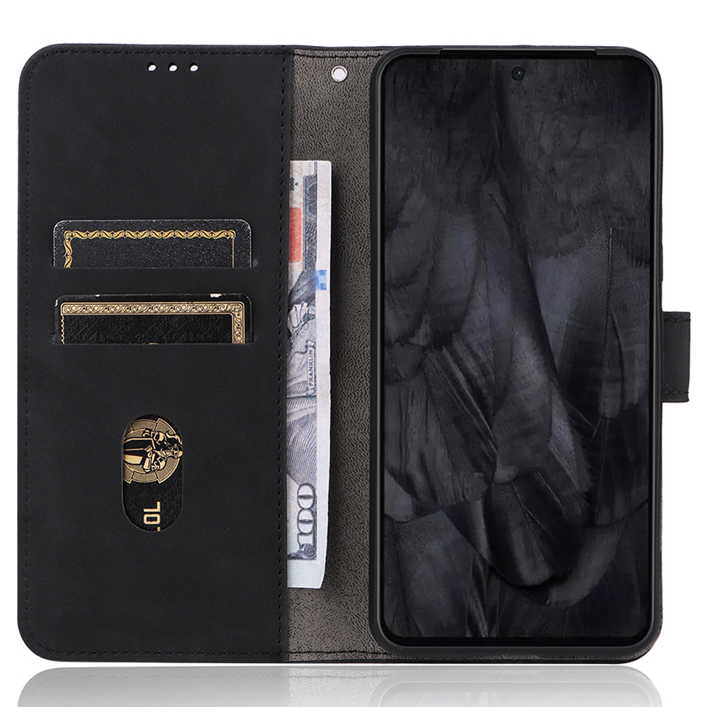 For Google Pixel 8 Pro PU Leather Phone Case Skin-touch Flip Wallet Stand Cover