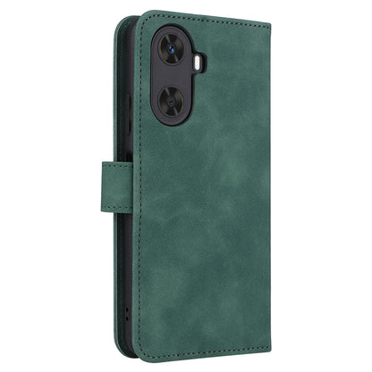 For Huawei Enjoy 60 PU Leather Skin-touch Phone Case Wallet Book Stand Flip Cover