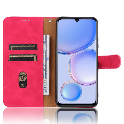 For Huawei Enjoy 60 PU Leather Skin-touch Phone Case Wallet Book Stand Flip Cover