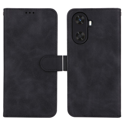 For Huawei Enjoy 60 PU Leather Skin-touch Phone Case Wallet Book Stand Flip Cover