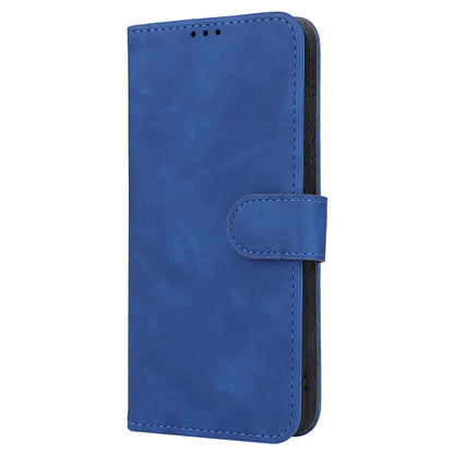 For Huawei P60 Art PU Leather Folio Flip Cover Wallet Stand Skin-touch Phone Case with Strap