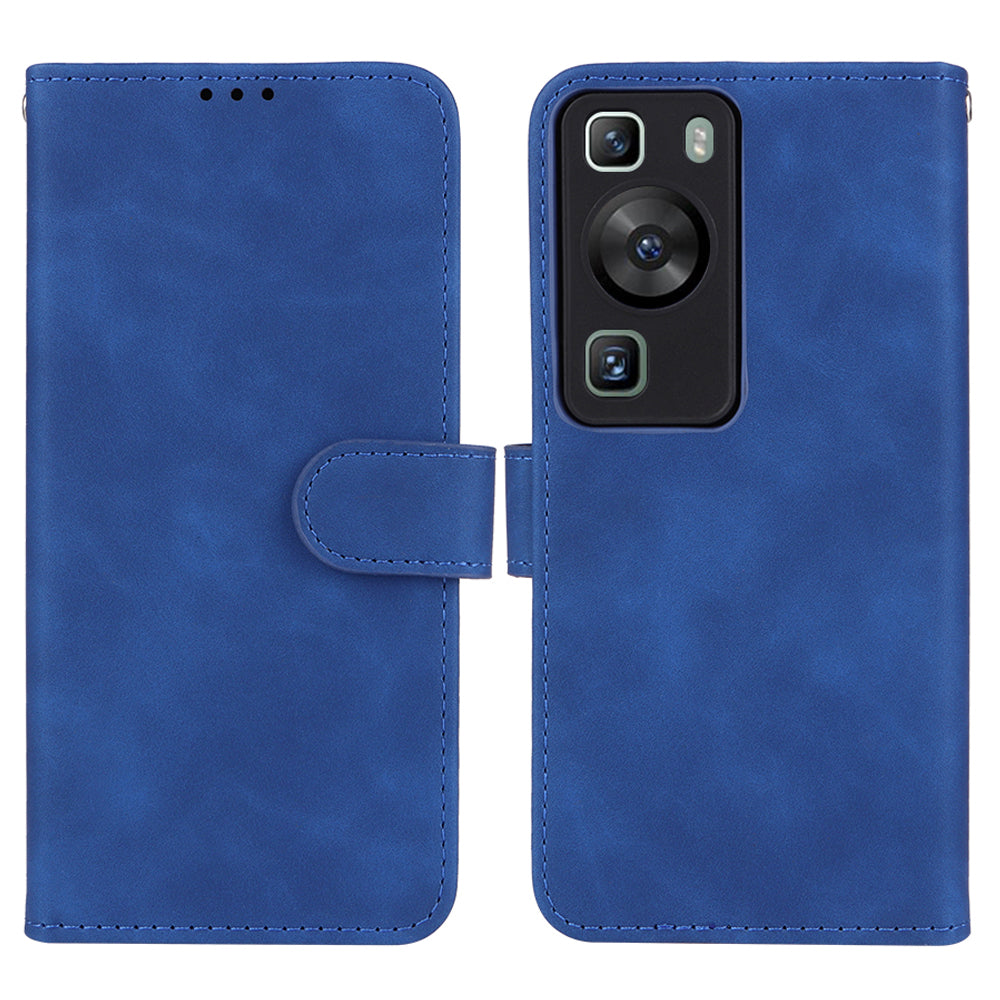 For Huawei P60 / P60 Pro Wallet Phone Case PU Leather Skin-touch Stand Folio Shockproof Cover