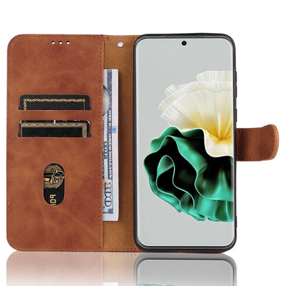 For Huawei P60 / P60 Pro Wallet Phone Case PU Leather Skin-touch Stand Folio Shockproof Cover