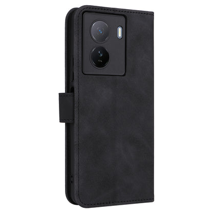 For vivo iQOO Z7 5G Skin-touch Leather Phone Case Wallet Stand Folio Flip Cover
