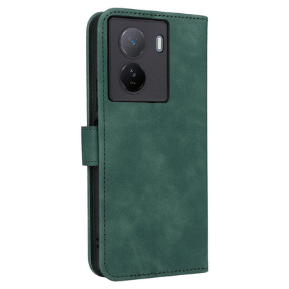 For vivo iQOO Z7 5G Skin-touch Leather Phone Case Wallet Stand Folio Flip Cover