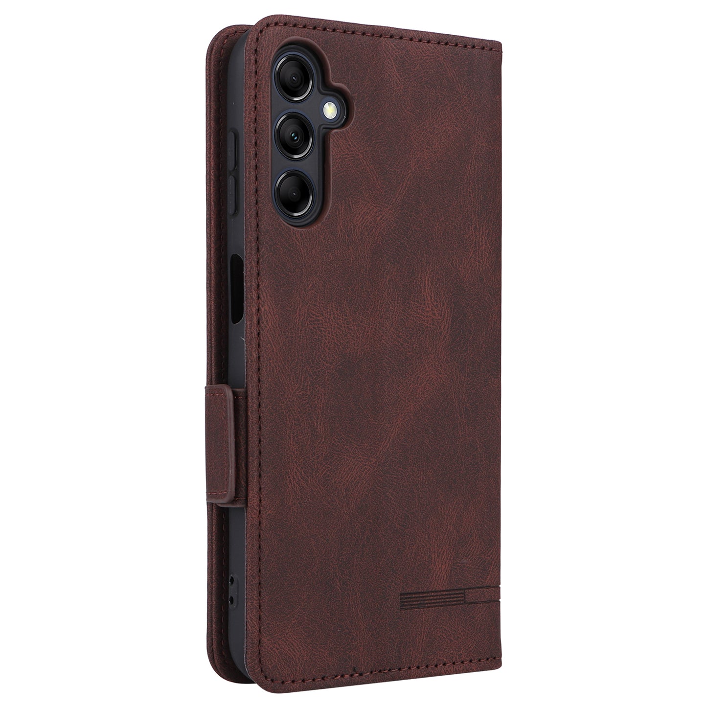 For Samsung Galaxy M14 5G Leather Wallet Phone Case Hardware Decor Flip Stand Cover