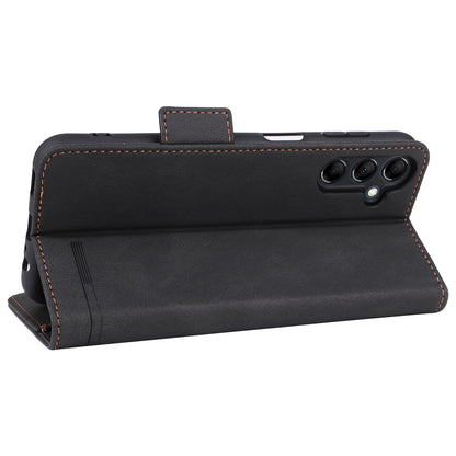 For Samsung Galaxy M14 5G Leather Wallet Phone Case Hardware Decor Flip Stand Cover