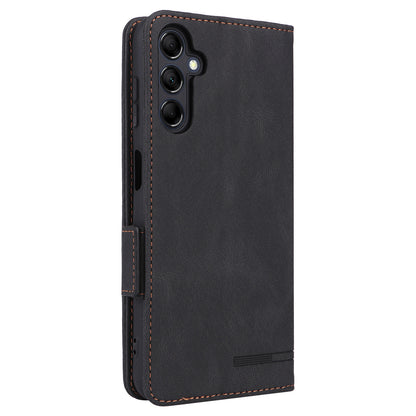 For Samsung Galaxy M14 5G Leather Wallet Phone Case Hardware Decor Flip Stand Cover