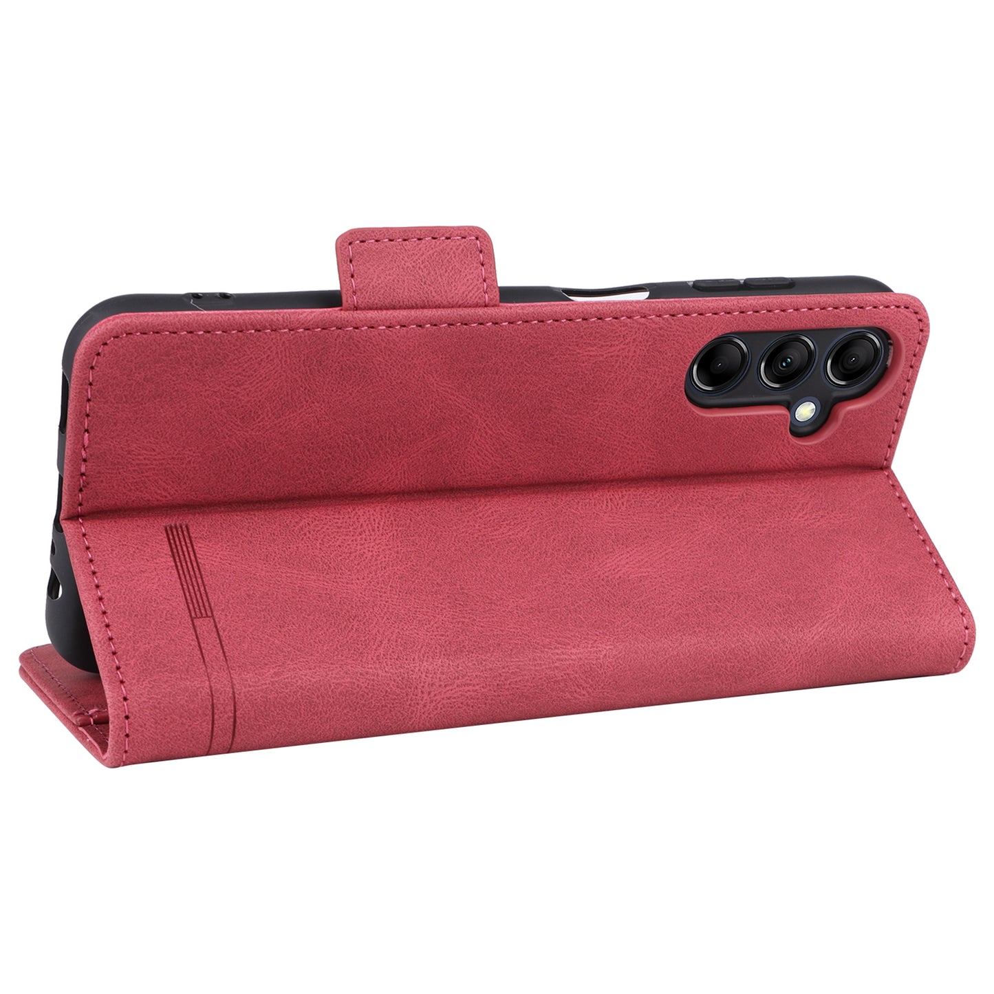 For Samsung Galaxy M14 5G Leather Wallet Phone Case Hardware Decor Flip Stand Cover