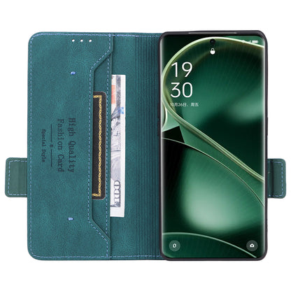 For Oppo Find X6 Hardware Decor Stand Cover PU Leather Wallet Anti-drop Phone Case