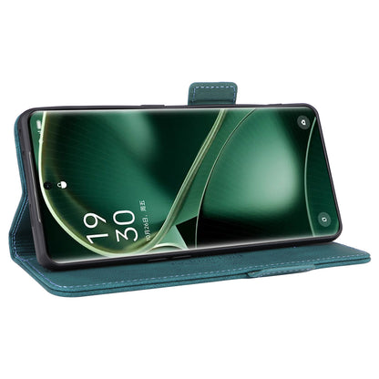 For Oppo Find X6 Hardware Decor Stand Cover PU Leather Wallet Anti-drop Phone Case