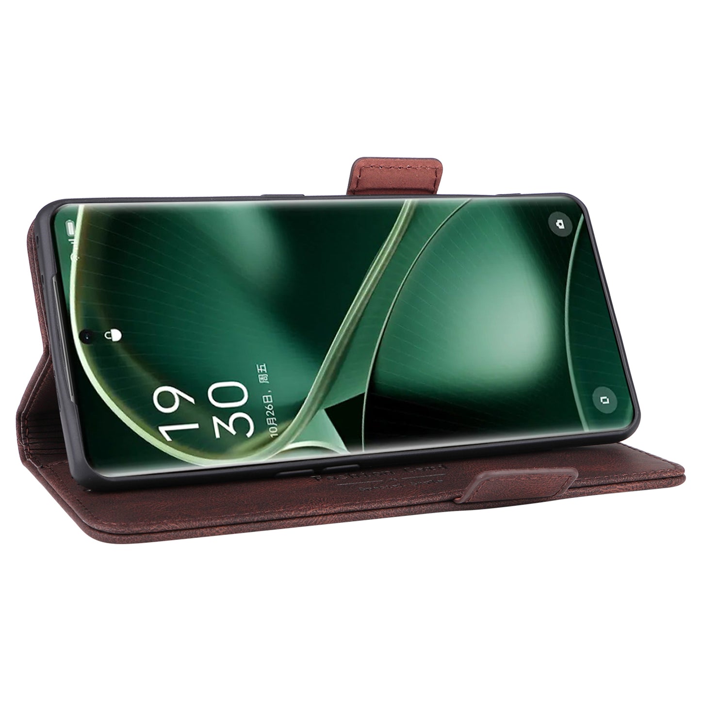 For Oppo Find X6 Hardware Decor Stand Cover PU Leather Wallet Anti-drop Phone Case