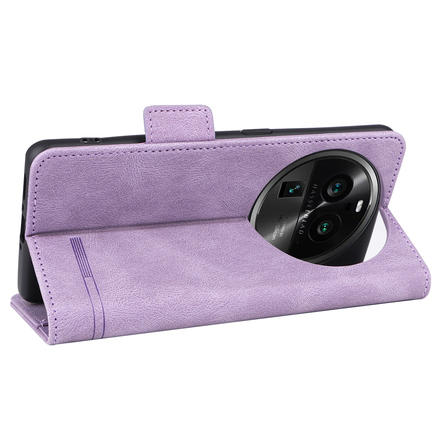 For Oppo Find X6 Hardware Decor Stand Cover PU Leather Wallet Anti-drop Phone Case