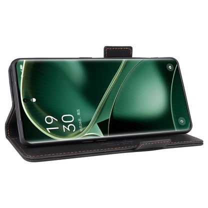 For Oppo Find X6 Hardware Decor Stand Cover PU Leather Wallet Anti-drop Phone Case