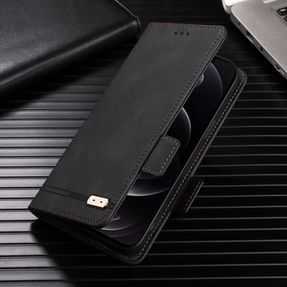 For Oppo Find X6 Hardware Decor Stand Cover PU Leather Wallet Anti-drop Phone Case