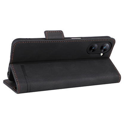 For Realme V30 / V30t 5G Hardware Decor PU Leather Phone Case Drop-proof Wallet Stand Cover