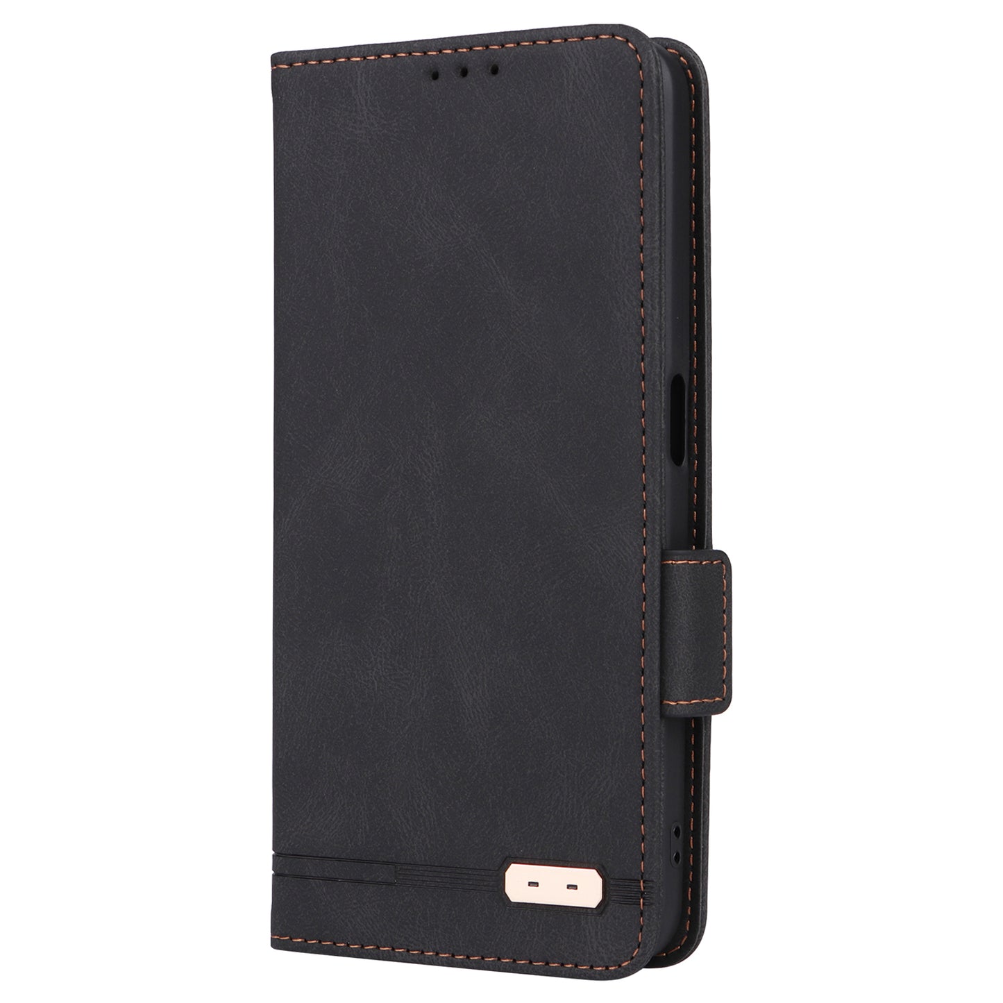 For Realme V30 / V30t 5G Hardware Decor PU Leather Phone Case Drop-proof Wallet Stand Cover